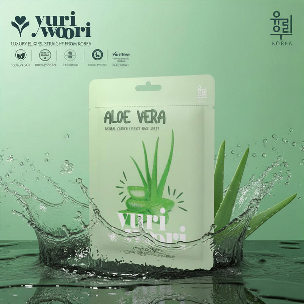 민감성 피부를 위한 진정 및 상쾌한 알로에 베라 시트 마스크 - 25ml