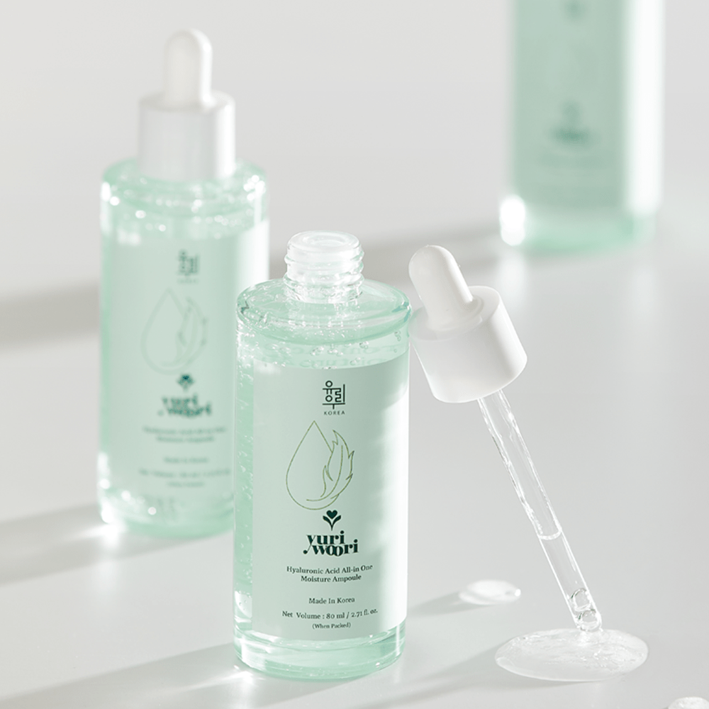 All-In-One Korean Hyaluronic Acid Moisture Ampoule for Sensitive Skin - 80ml