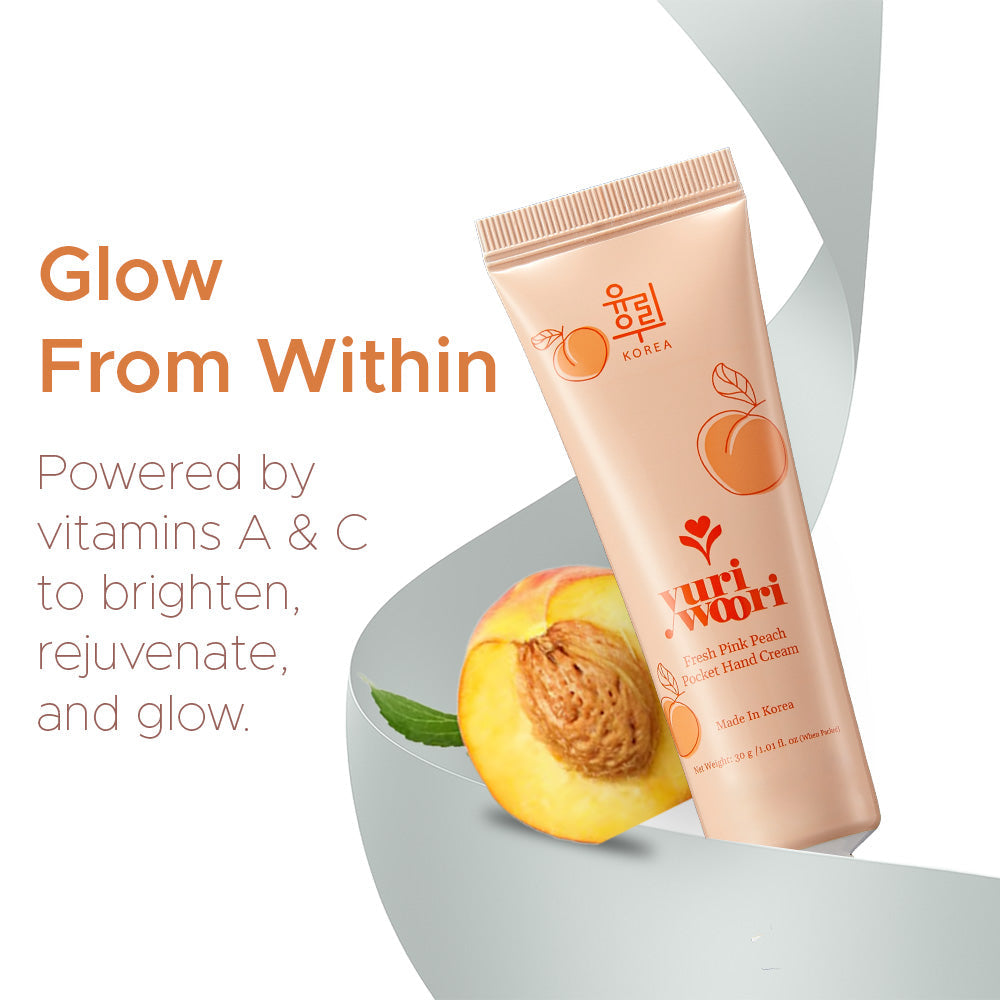 Fresh Pink Peach Pocket Hand Cream - YuriWoori