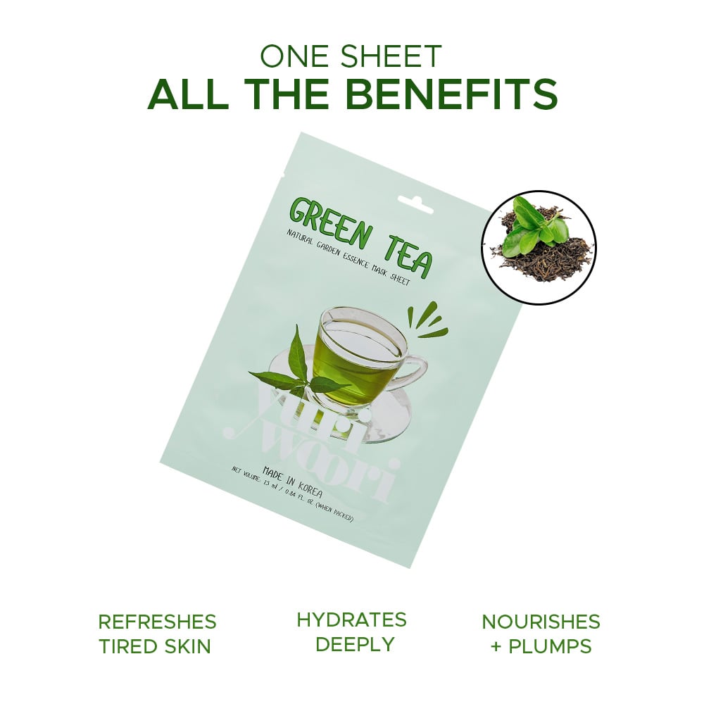 Anti-Inflammatory Sheet Mask with Green Tea for Acne Prone Skin - 25ml