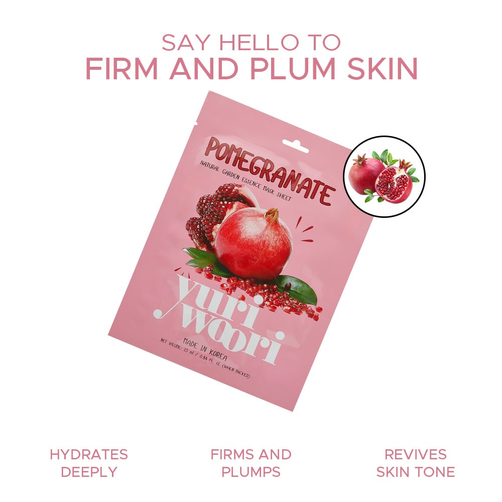 Anti-Aging Sheet Mask with Pomegranate & Japanese Cornel - 25ml