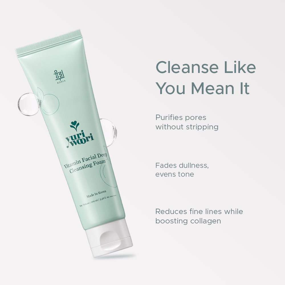 Brightening & Collagen Boosting Vitamin Facial Deep Cleansing Foam - 100ml