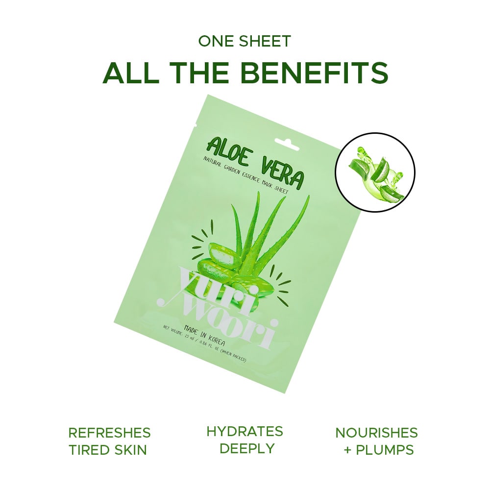 Calming & Refreshing Aloe Vera Sheet Mask for Sensitive Skin - 25ml