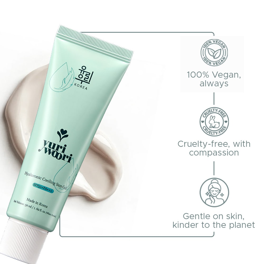 끈적임 없는 히알루론산 쿨링 선 젤 (SPF 50+ PA+++, 50ml)
