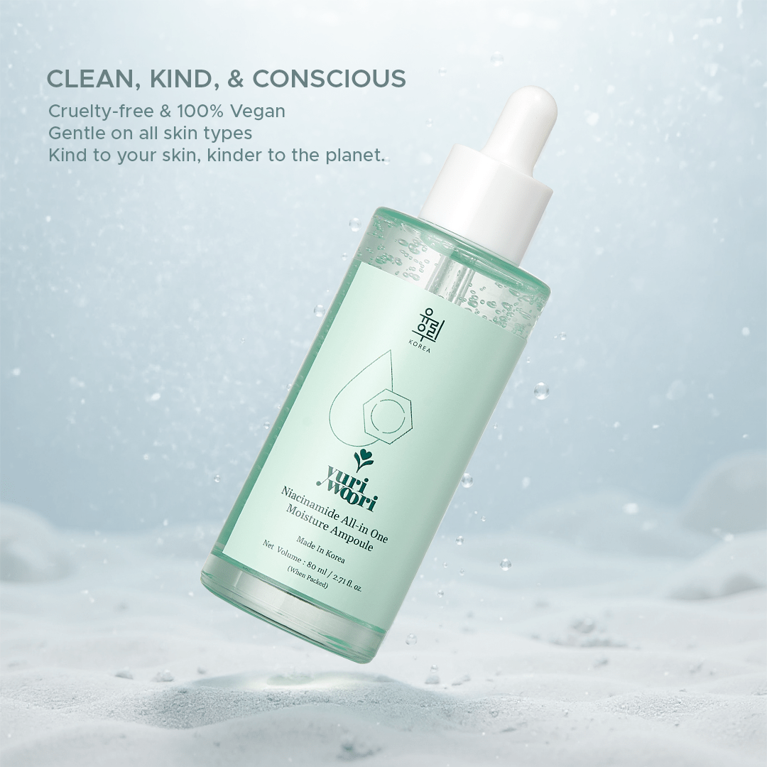 완벽한 광채를 위한 올인원 한국산 나이아신아마이드 모이스처 앰플 - 80ml