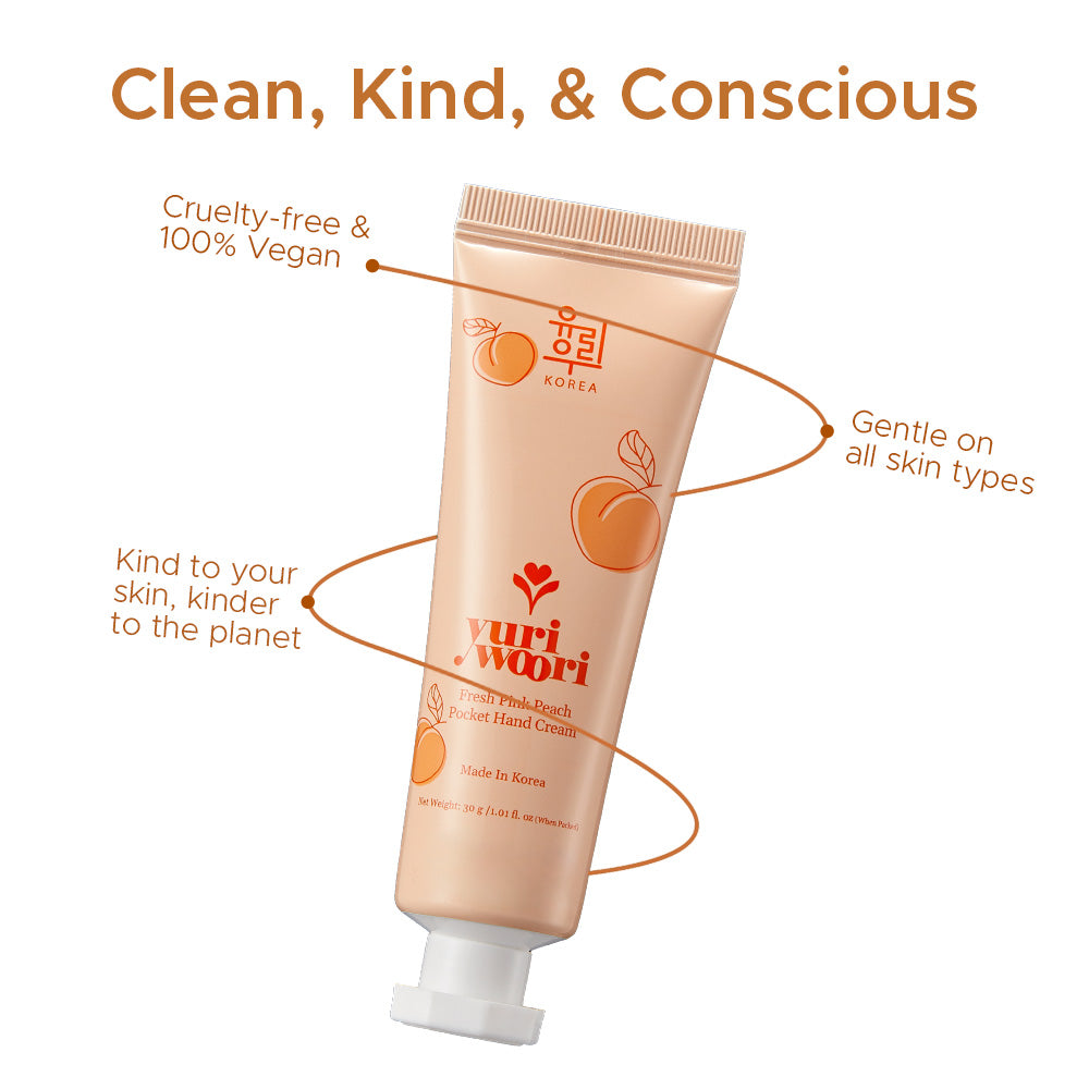 Fresh Pink Peach Pocket Hand Cream - YuriWoori