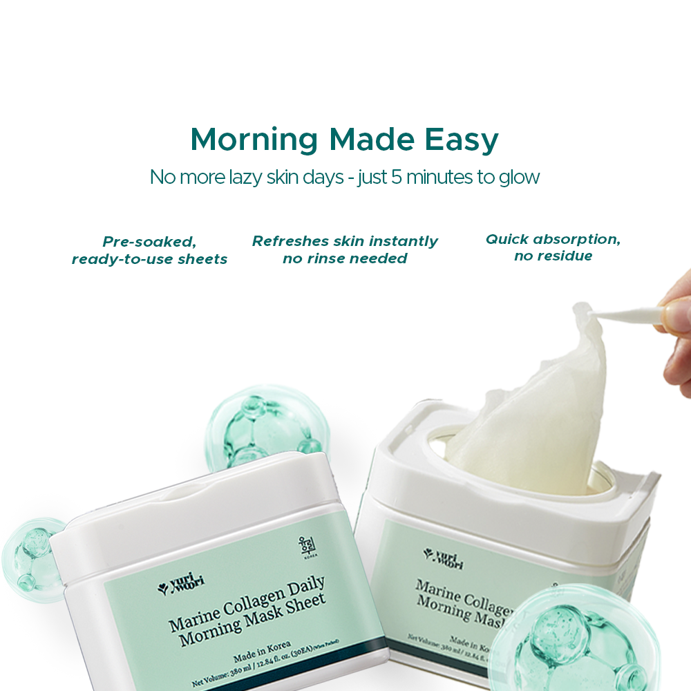 Marine Collagen Daily Morning Sheet Mask - YuriWoori
