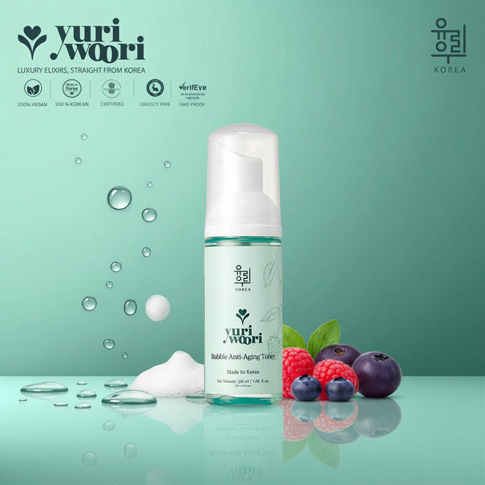 化粧水・ローション・トナー yori.yori.yori. Korean Bubble Anti-Aging Toner with Berries and Acai - 50ml
