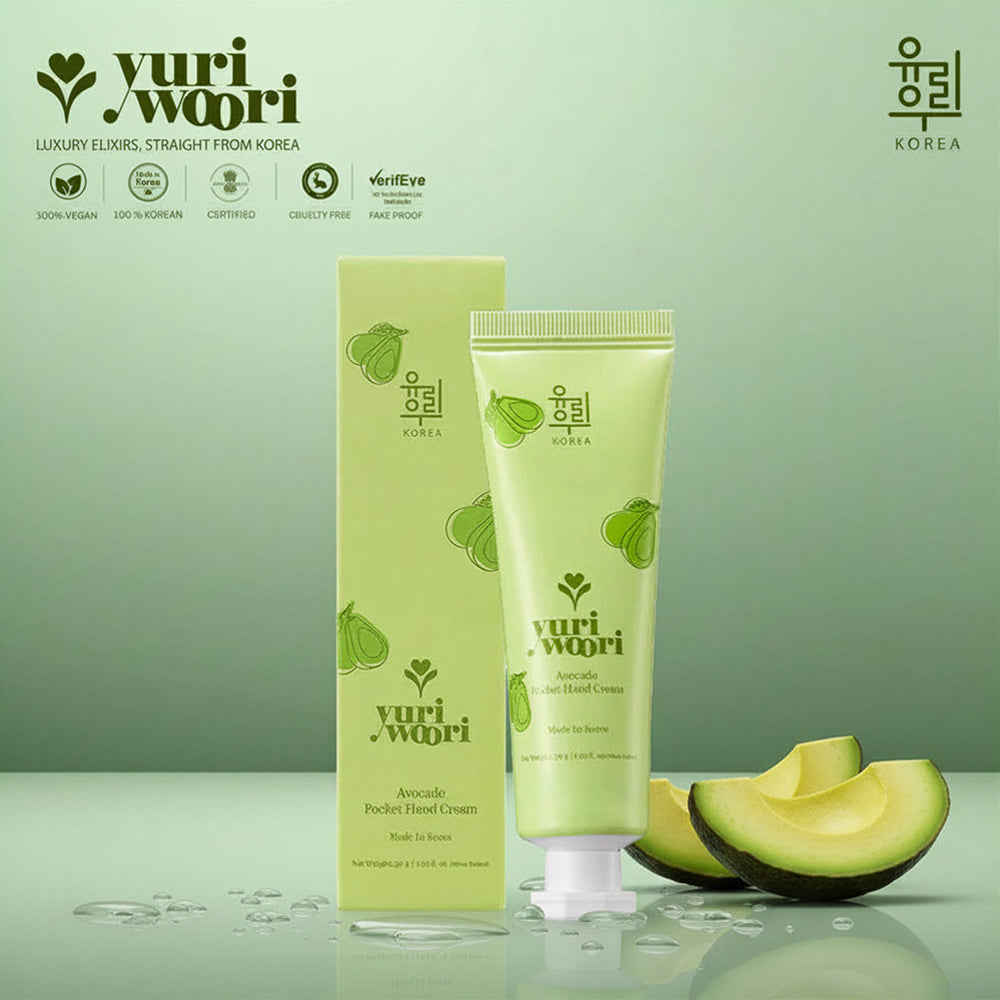 Ultra-Hydrating Korean Hand Cream with Avocado & Camellia - 30ml
