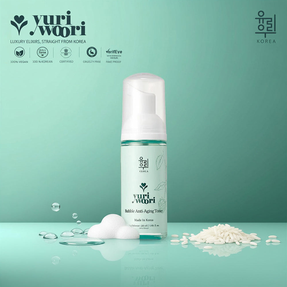 Bubble Brightening Toner with Rice Bran for K-Glow - 50ml