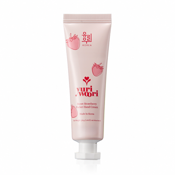 딸기 &amp; 천연 AHA 성분이 함유된 활력 넘치는 K-뷰티 핸드크림 - 30ml
