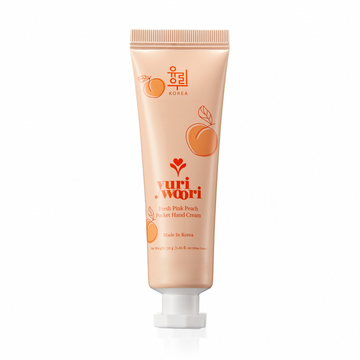 윤기와 보호를 위한 한국산 핑크 피치 핸드크림 - 30ml