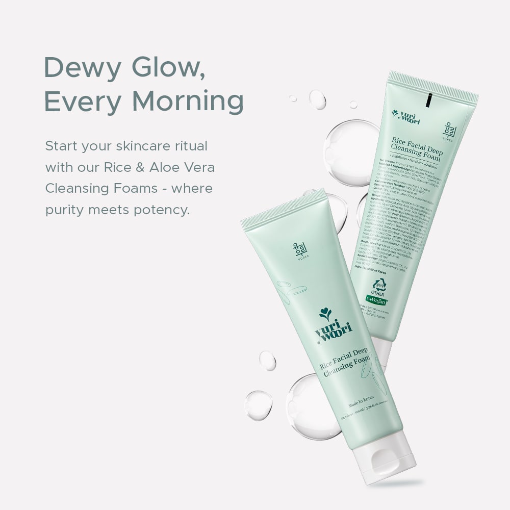 Korean Rice Facial Deep Cleansing Foam with Clean Plant Actives - 100ml