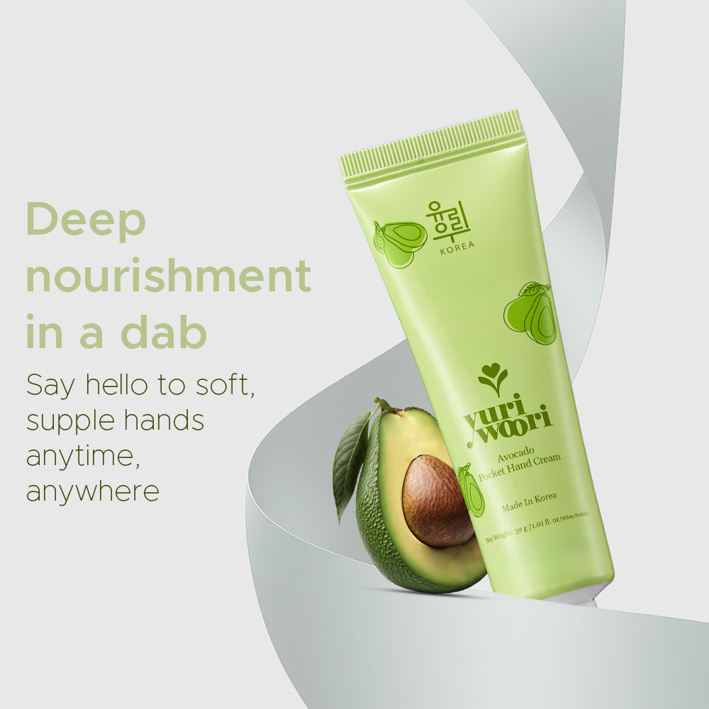 Ultra-Hydrating Korean Hand Cream with Avocado & Camellia - 30ml