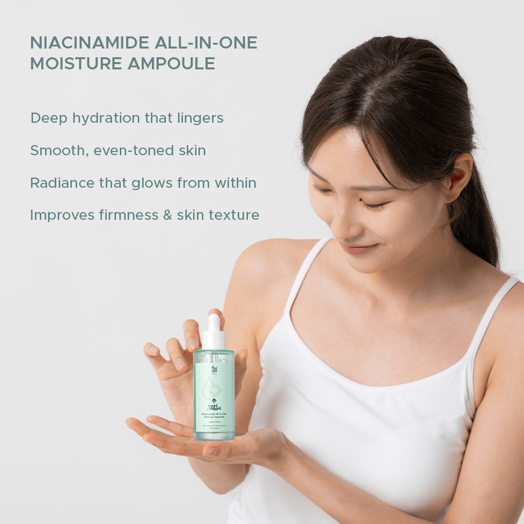 완벽한 광채를 위한 올인원 한국산 나이아신아마이드 모이스처 앰플 - 80ml