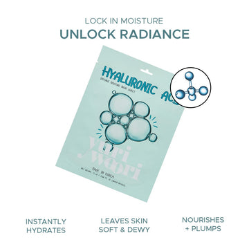 Hyaluronic Acid & Collagen Sheet Mask for Korean Glass Skin Glow - 25ml