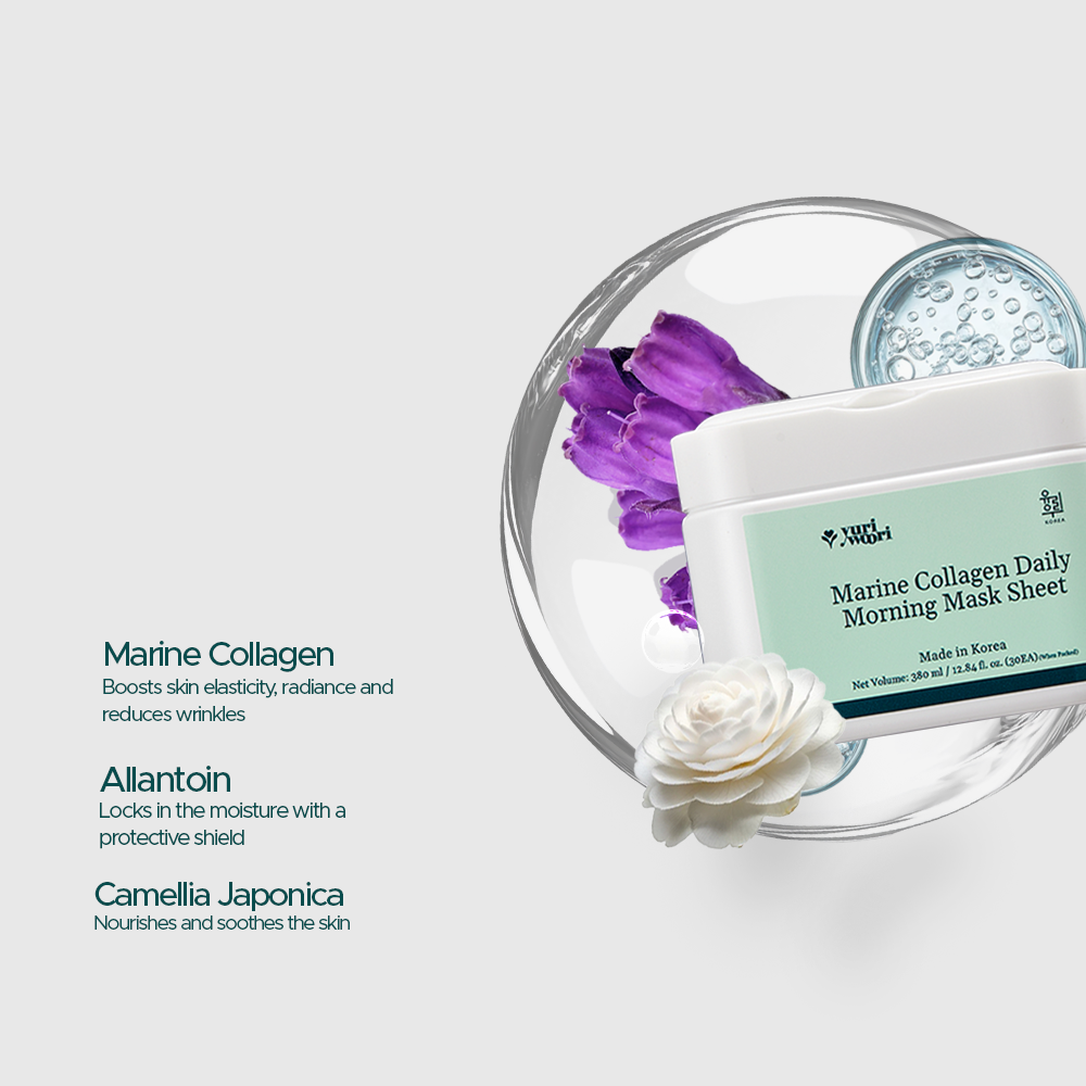 Marine Collagen Daily Morning Sheet Mask - YuriWoori