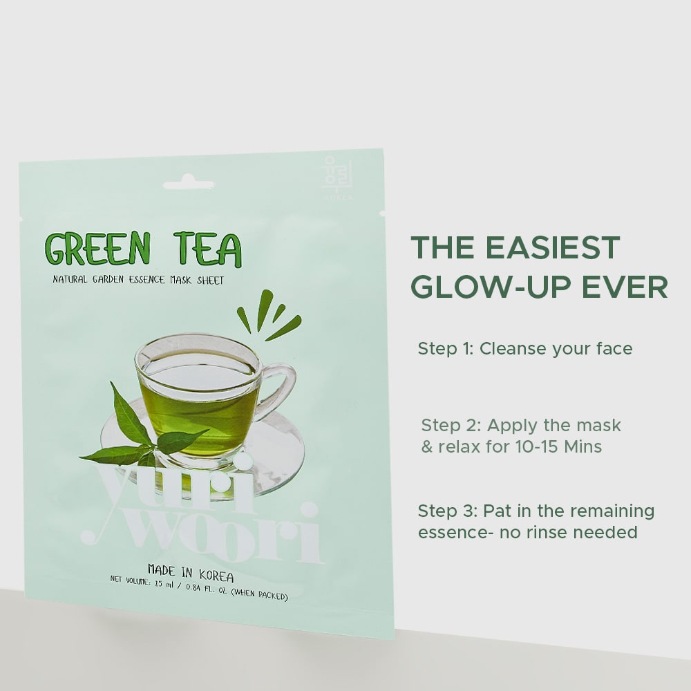 Anti-Inflammatory Sheet Mask with Green Tea for Acne Prone Skin - 25ml