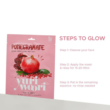 Anti-Aging Sheet Mask with Pomegranate & Japanese Cornel - 25ml