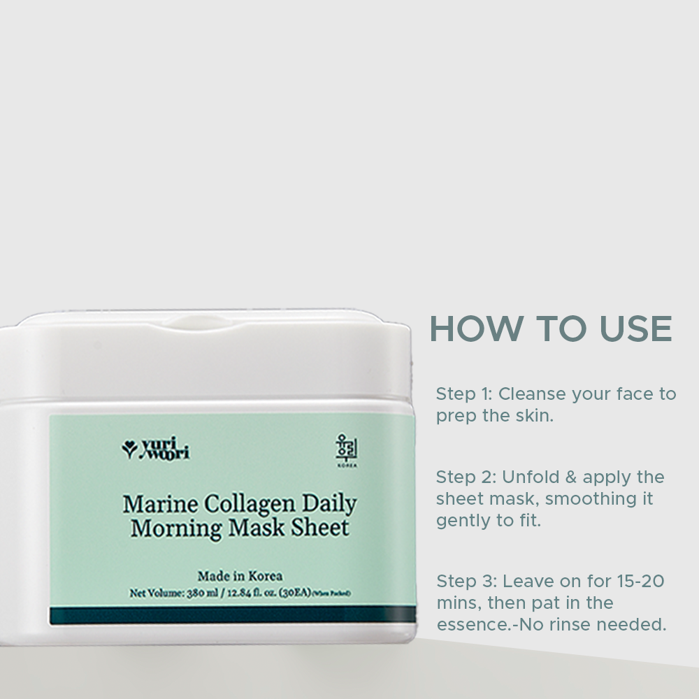 Marine Collagen Daily Morning Sheet Mask - YuriWoori