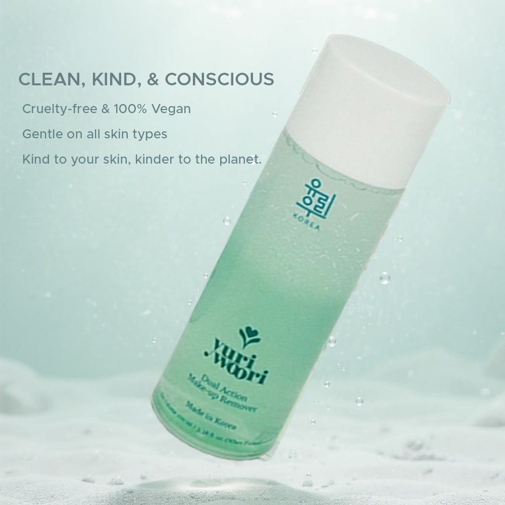 No Residue, Dual Action Make-Up Remover Powered by Korean Plant Actives - 100ml