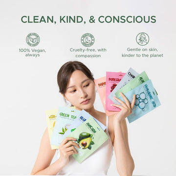 Deep Hydration Korean Avocado Sheet Mask with Hyaluronic Acid - 25ml