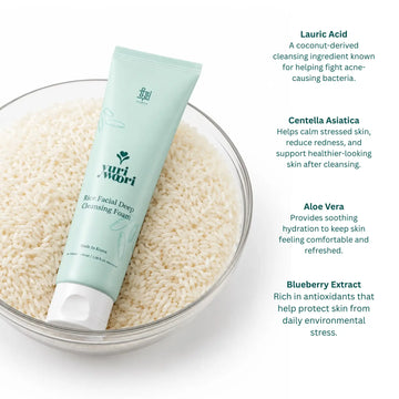Yuri Woori Rice Facial Deep Cleansing Foam