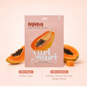 Yuri Woori Natural Garden Essence Mask Sheet Papaya