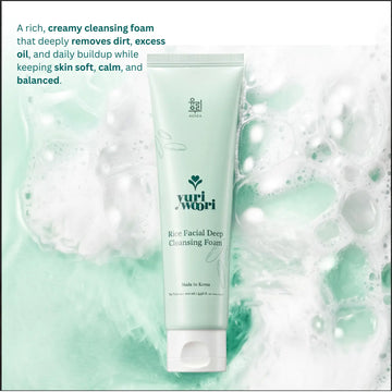 Yuri Woori Rice Facial Deep Cleansing Foam