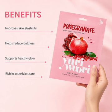 Yuri Woori Natural Garden Essence Mask Sheet Pomegranate