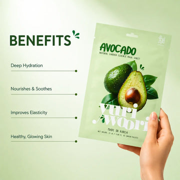 Yuri Woori Natural Garden Essence Mask Sheet Avocado