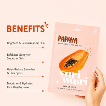 Yuri Woori Natural Garden Essence Mask Sheet Papaya