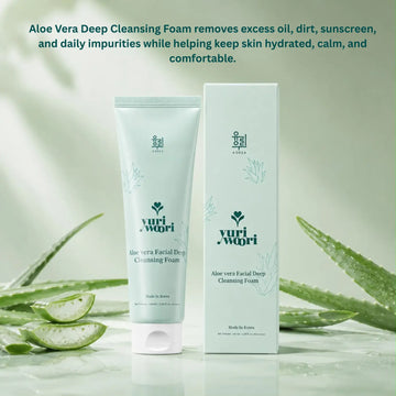 Yuri Woori Aloevera Facial Deep Cleansing Foam