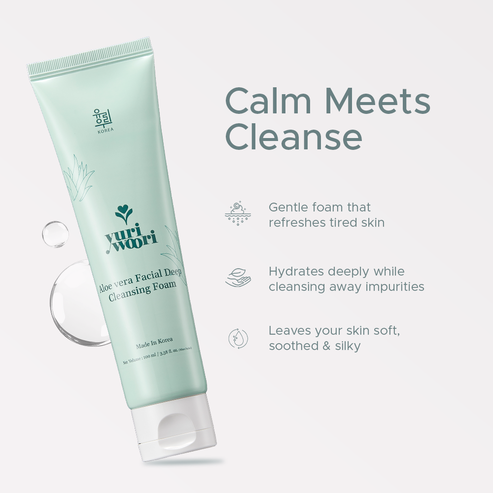 Aloe Vera Facial Deep Cleansing Foam - YuriWoori