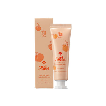 윤기와 보호를 위한 한국산 핑크 피치 핸드크림 - 30ml